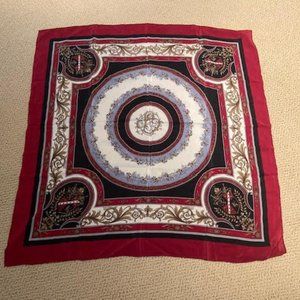 Beautiful 90's Equestrian silk scarf